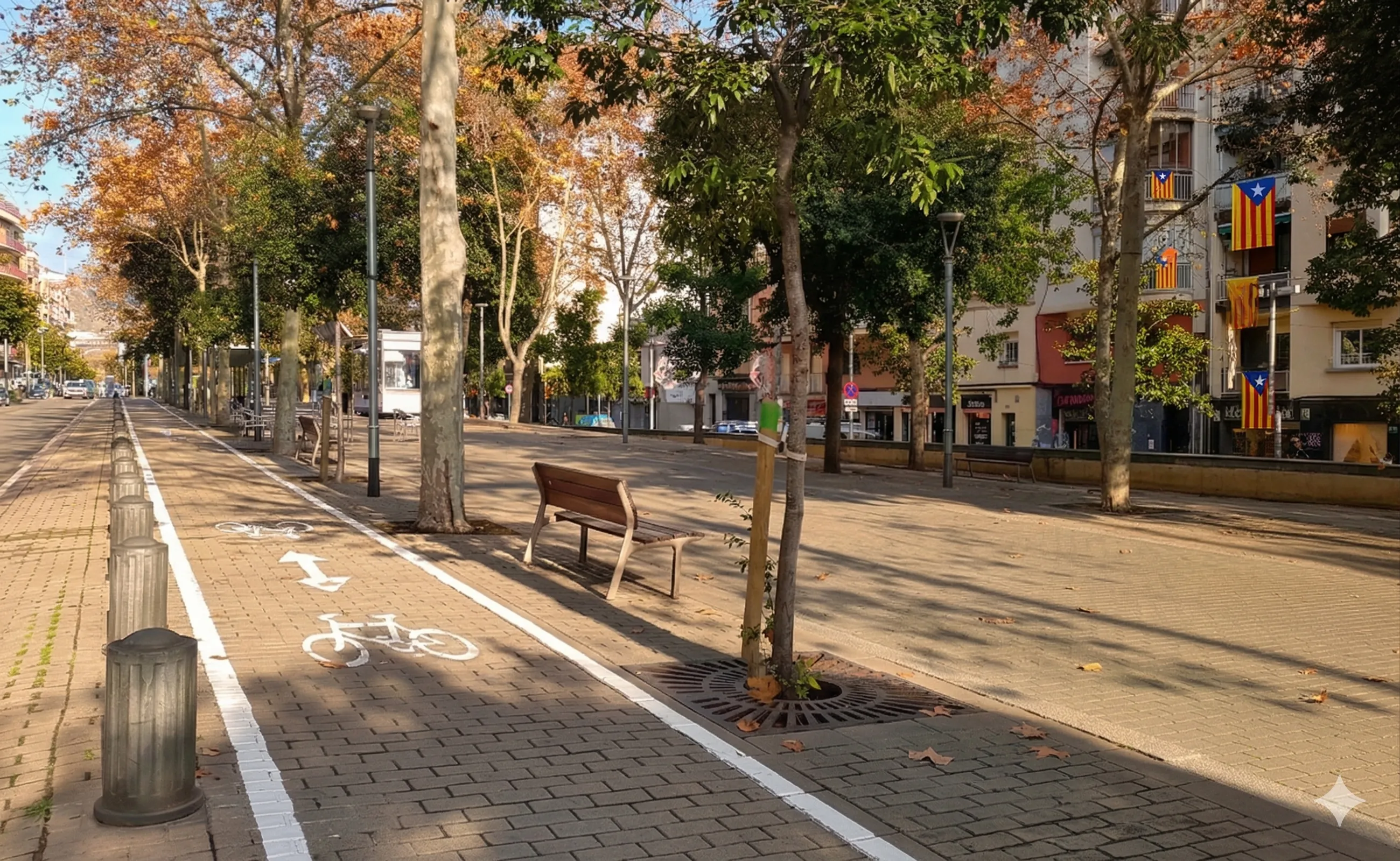 Via Julia, corredor comercial y social de Nou Barris